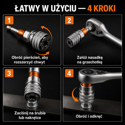 FlexiGrip™ – Odkręci wyrobioną i zardzewiałą śrubę